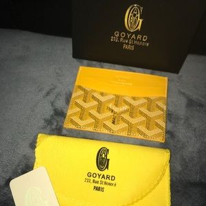 Goyard card holder new with original box